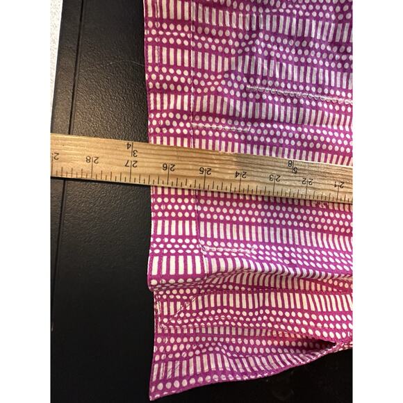 Tory Burch Size 6 Women Stephanie Embellished Blouse Pink Printed Boho 56-24 - Picture 7 of 9